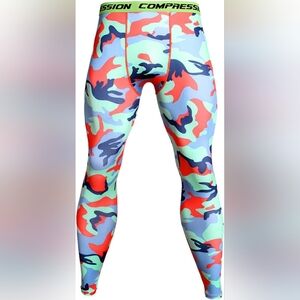 Men's Camo Compression  Leggings Sz L